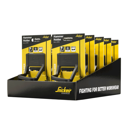 Snickers 9736 Hammer Holder - Display Box 10 pcs - TOOLCARRIERS
