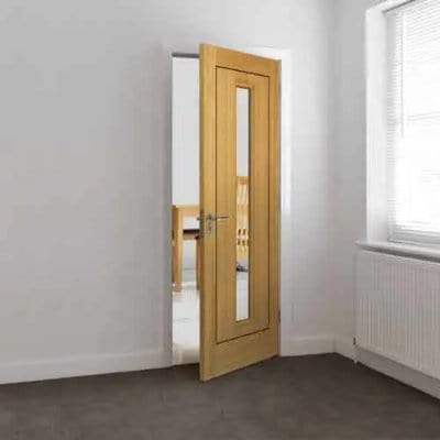 Spencer Oak Pre Finished Glazed Internal Door - All Sizes -