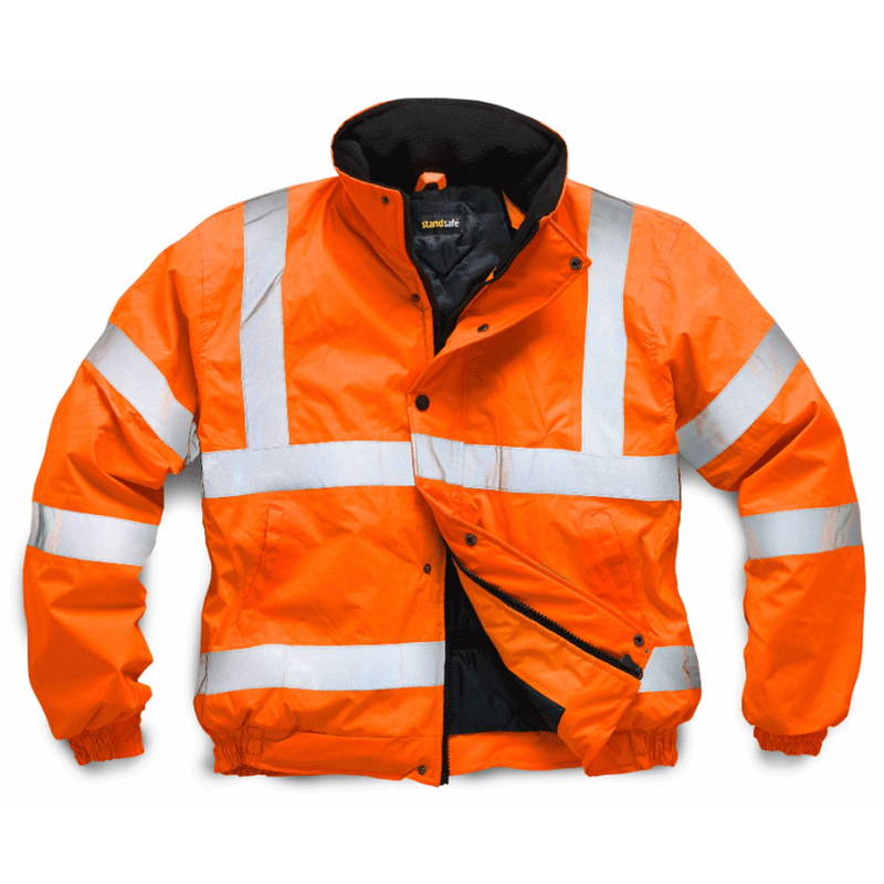 Standsafe HV002 Hi Vis Bomber Jacket Various Colours - HI-VIS JACKETS & COATS