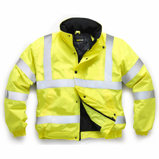 Standsafe HV002 Hi Vis Bomber Jacket Various Colours - HI-VIS JACKETS & COATS