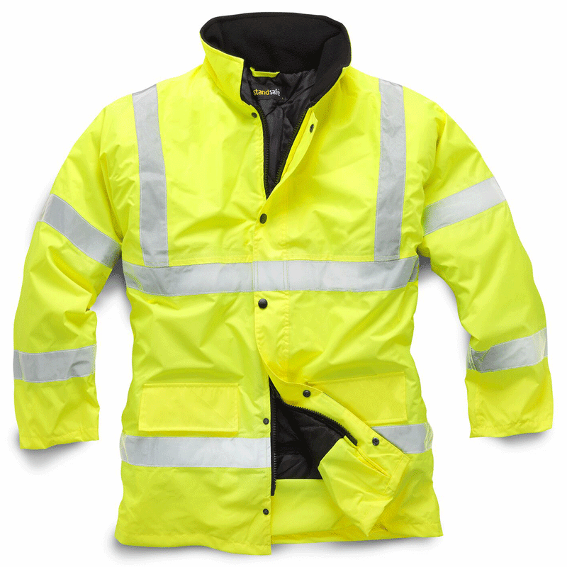 Standsafe HV003 Hi-Vis Parka Jacket Various Colours - HI-VIS JACKETS & COATS