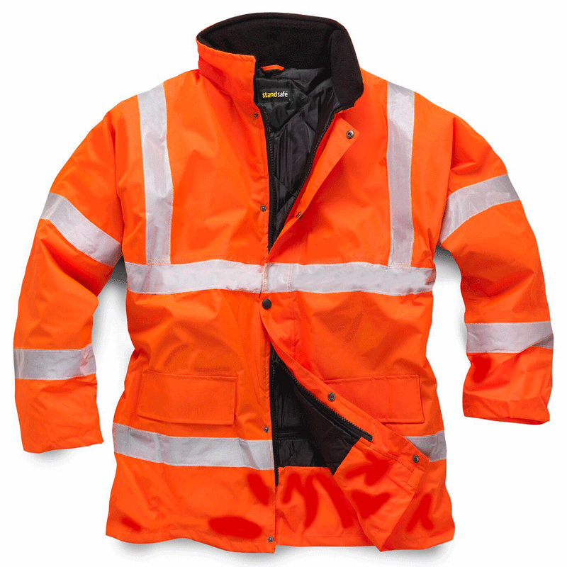 Standsafe HV003 Hi-Vis Parka Jacket Various Colours - HI-VIS JACKETS & COATS