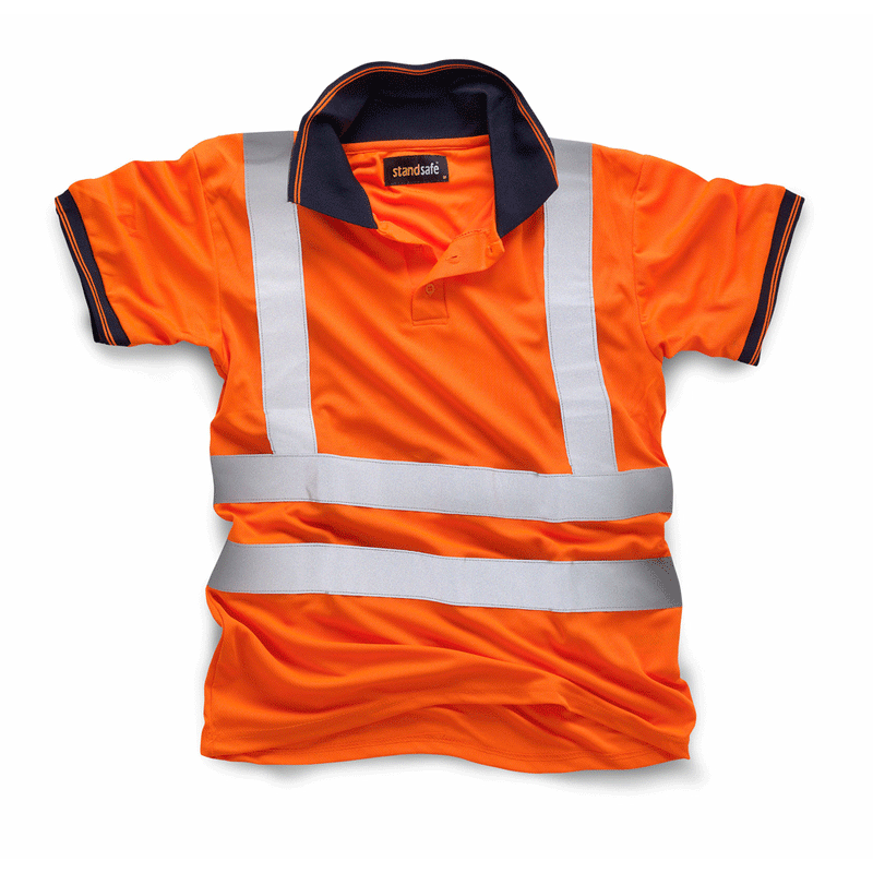Standsafe HV004 Hi Vis Polo T-Shirt Various Colours - HI-VIS T-SHIRTS