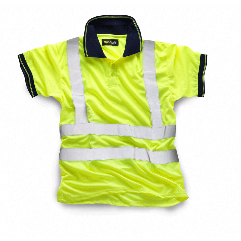 Standsafe HV004 Hi Vis Polo T-Shirt Various Colours - HI-VIS T-SHIRTS