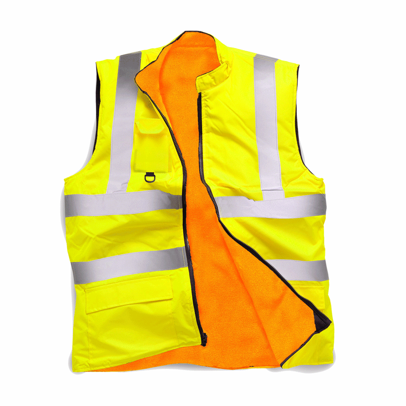 Standsafe HV010 Hi Vis Reversible Bodywarmer Various Colours - HI-VIS JACKETS & COATS