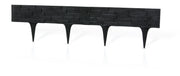 Lawn Edging, Plastic Palisade Slate Effect, 2.38m, Black - Home & Garden > Lawn & Garden Garden tools & Accesories