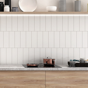 Gloss White Metro Tiles - All Sizes - Metro Tiles