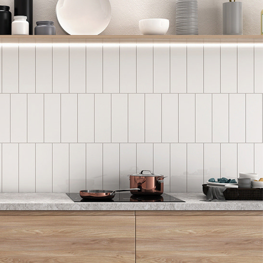 Gloss White Metro Tiles - All Sizes - Metro Tiles
