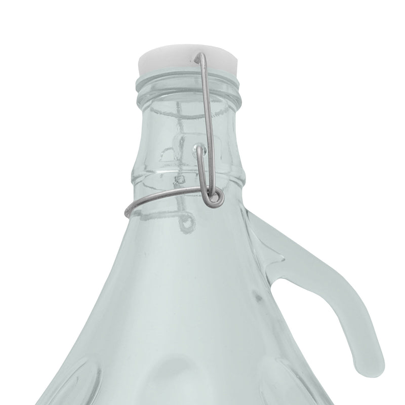 Glass Demijohn 5L With Swing Top Cap & Yellow Protective Basket - Arts & Entertainment > Hobbies & Creative Arts > Homebrewing & Winemaking Supplies Costwise Home Brewing