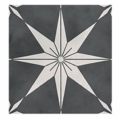 Symphony Dark Grey Star 1 (14 per Box) - Tiles