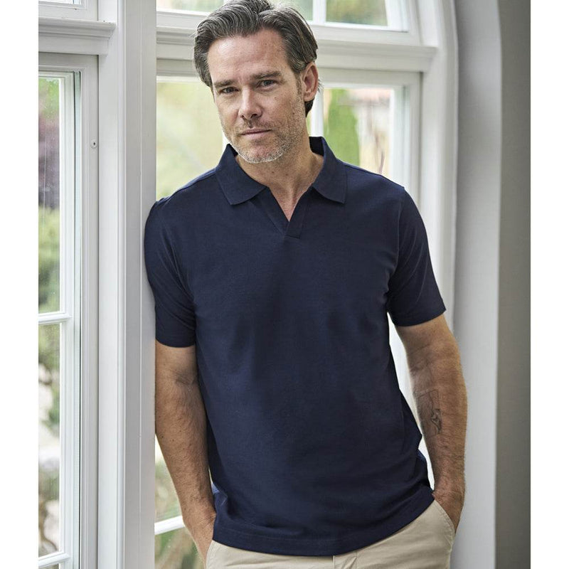 Tee Jays 1404 Luxury Stretch V Neck Polo Shirt - POLO SHIRTS