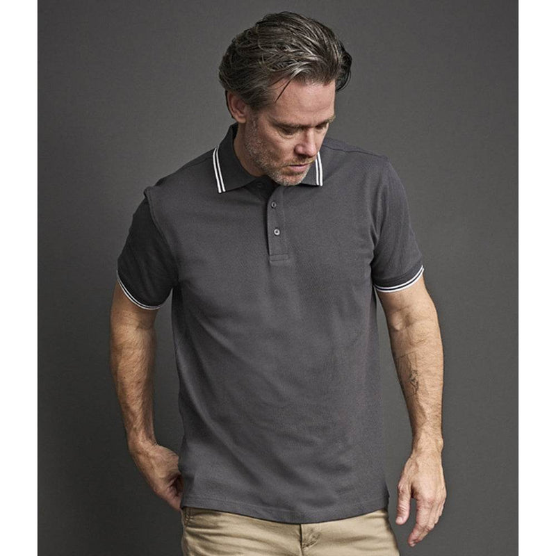 Tee Jays 1407 Luxury Stretch Tipped Polo Shirt - Apparel & Accessories > Clothing > Clothing Tops > Polos POLO SHIRTS