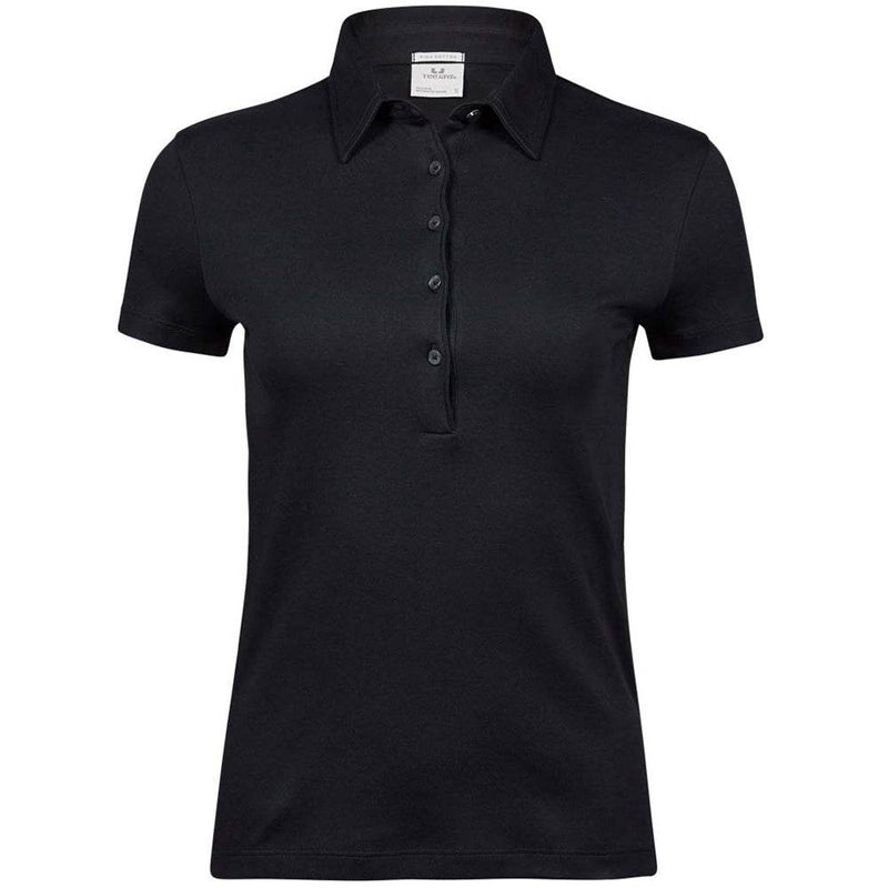 Tee Jays 1441 Ladies Pima Cotton Interlock Polo Shirt - WOMENS T-SHIRTS