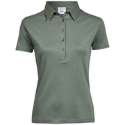 Tee Jays 1441 Ladies Pima Cotton Interlock Polo Shirt - WOMENS T-SHIRTS
