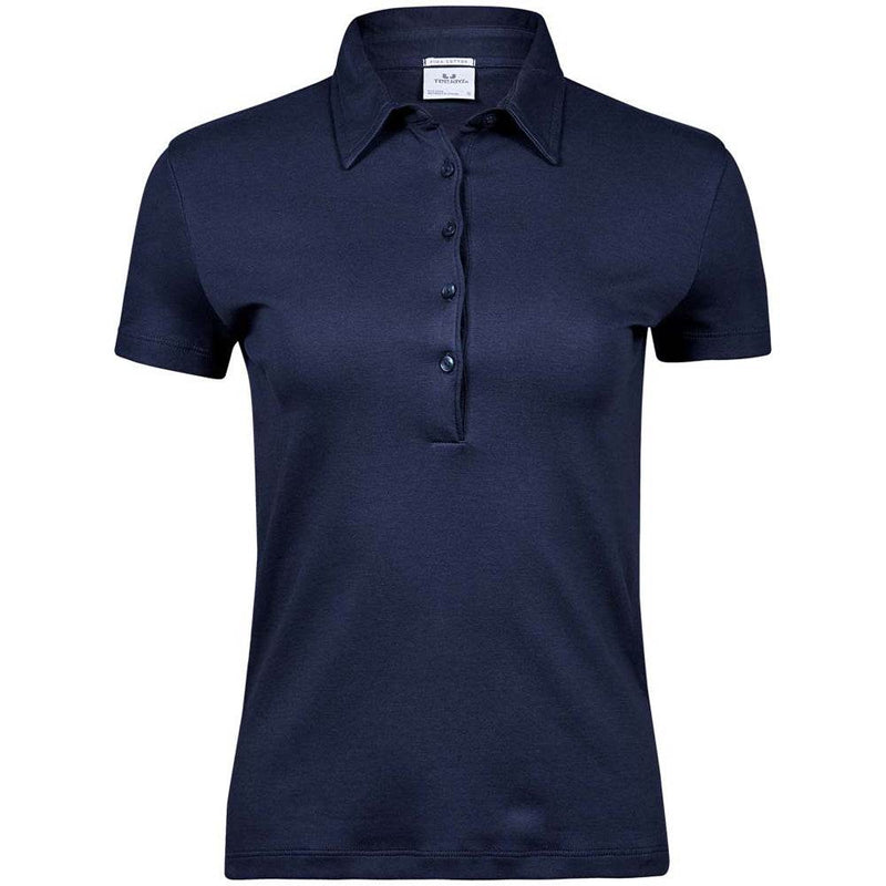 Tee Jays 1441 Ladies Pima Cotton Interlock Polo Shirt - WOMENS T-SHIRTS