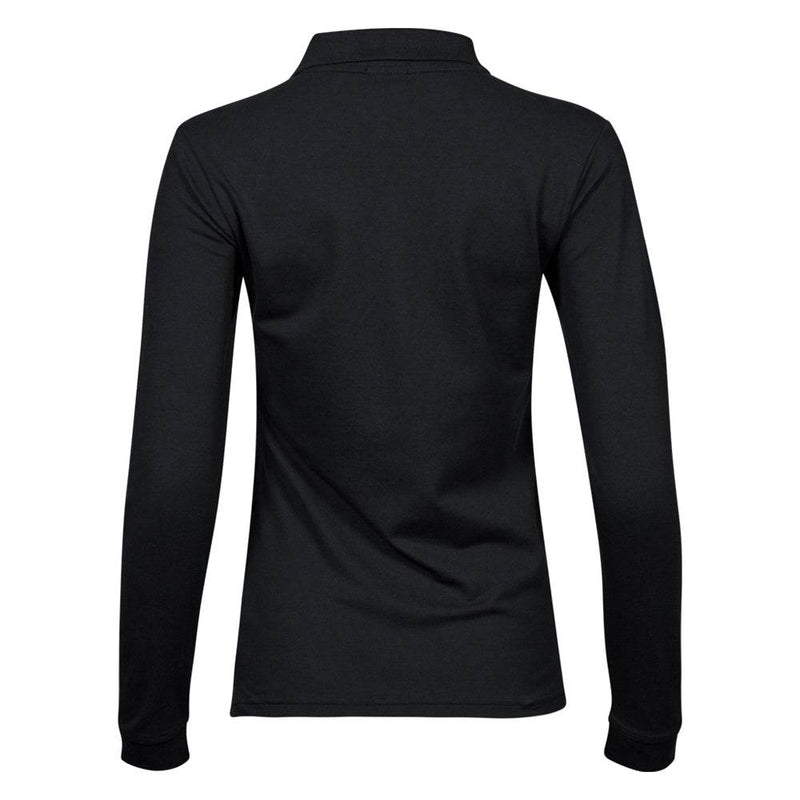 Tee Jays 146 Ladies Luxury Stretch Long Sleeve Polo Shirt - WOMENS T-SHIRTS