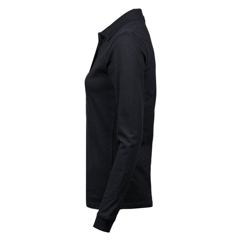 Tee Jays 146 Ladies Luxury Stretch Long Sleeve Polo Shirt - WOMENS T-SHIRTS