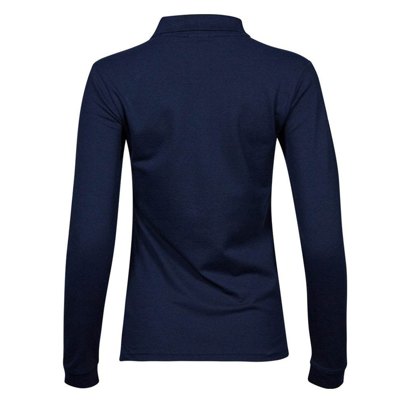 Tee Jays 146 Ladies Luxury Stretch Long Sleeve Polo Shirt - WOMENS T-SHIRTS