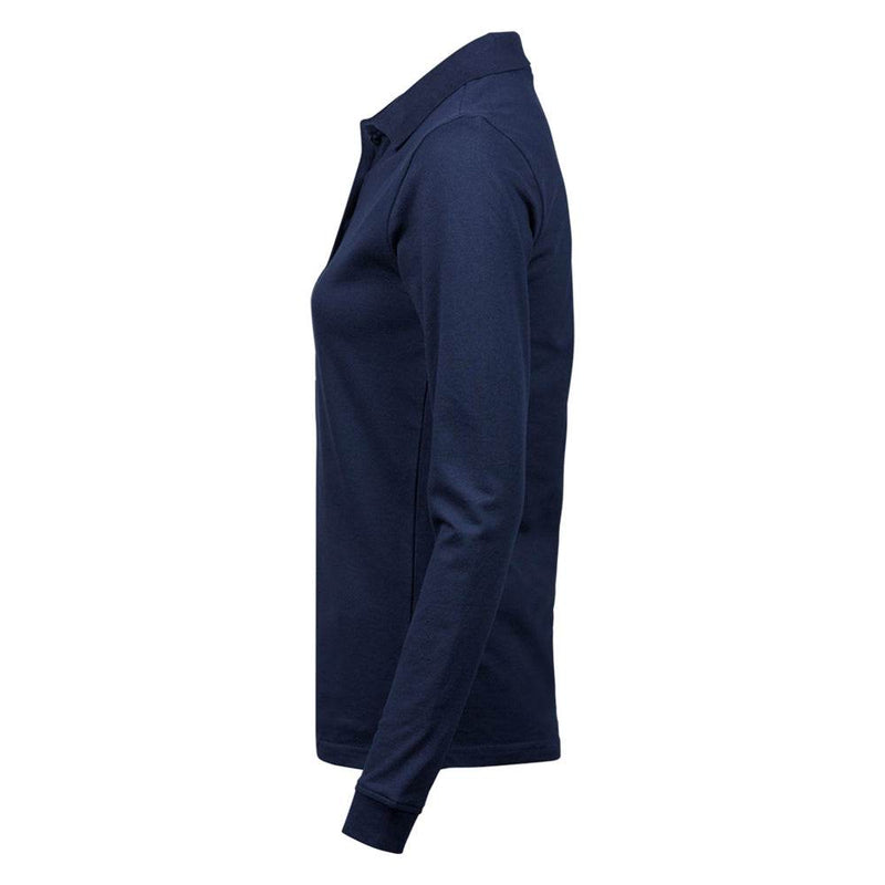 Tee Jays 146 Ladies Luxury Stretch Long Sleeve Polo Shirt - WOMENS T-SHIRTS