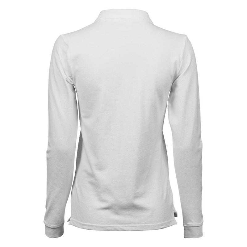 Tee Jays 146 Ladies Luxury Stretch Long Sleeve Polo Shirt - WOMENS T-SHIRTS