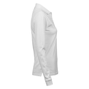 Tee Jays 146 Ladies Luxury Stretch Long Sleeve Polo Shirt - WOMENS T-SHIRTS