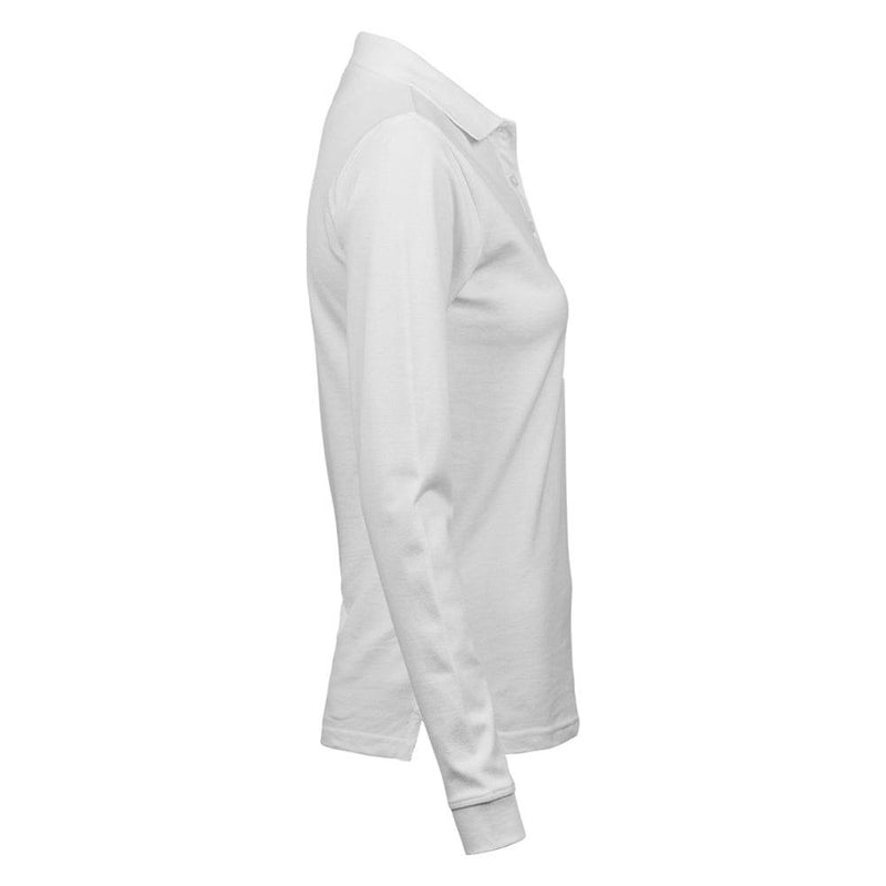 Tee Jays 146 Ladies Luxury Stretch Long Sleeve Polo Shirt - WOMENS T-SHIRTS