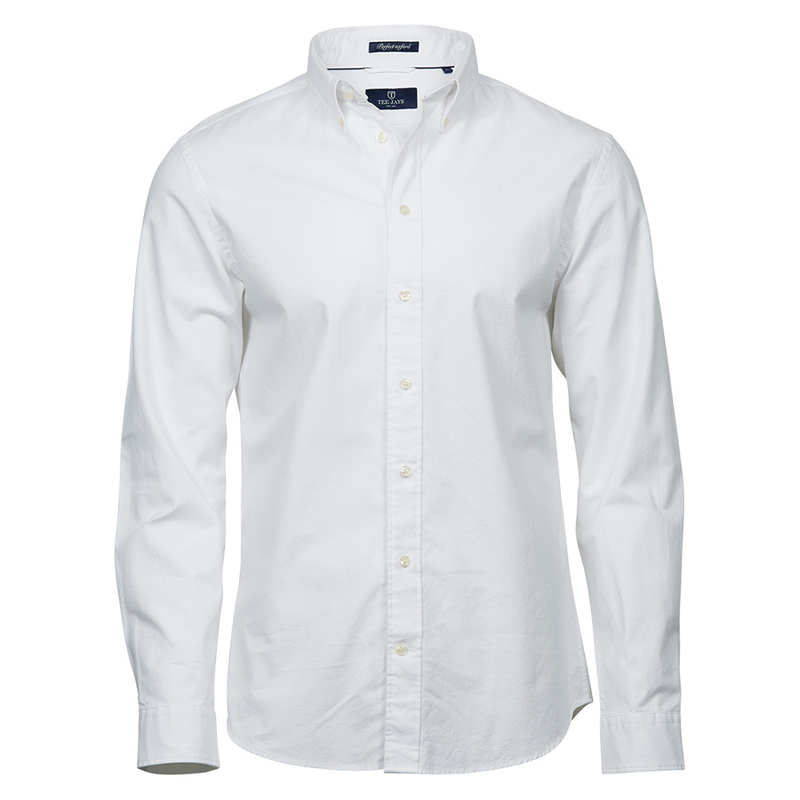Tee Jays 4000 Perfect Long Sleeve Oxford Shirt - SHIRTS