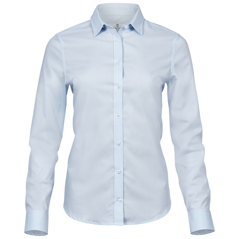 Tee Jays 4025 Ladies Stretch Luxury Long Sleeve Poplin Shirt - WOMENS T-SHIRTS