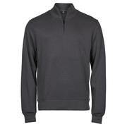 Tee Jays 5506 Ribbed Interlock Half Zip Sweatshirt - SWEATSHIRTS