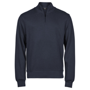 Tee Jays 5506 Ribbed Interlock Half Zip Sweatshirt - SWEATSHIRTS