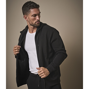 Tee Jays 5508 Ribbed Interlock Hooded Full Zip Sweat - HOODIES