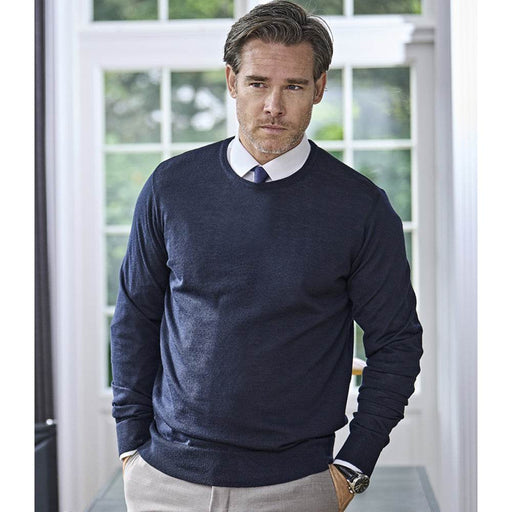 Tee Jays 6000 Merino Blend Crew Neck Sweater - SWEATSHIRTS