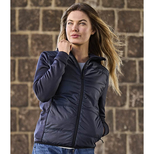 Tee Jays 9113 Ladies Hybrid-Stretch Hooded Jacket - Apparel & Accessories > Clothing > Outerwear > Coats & Jackets JACKETS & COATS