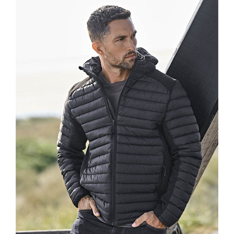 Tee Jays 9610 Crossover Hooded Padded Outdoor Jacket - Apparel & Accessories > Clothing > Outerwear > Coats & Jackets JACKETS & COATS