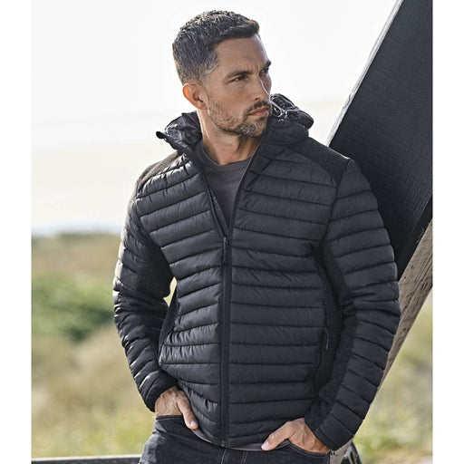 Tee Jays 9610 Crossover Hooded Padded Outdoor Jacket - Apparel & Accessories > Clothing > Outerwear > Coats & Jackets JACKETS & COATS
