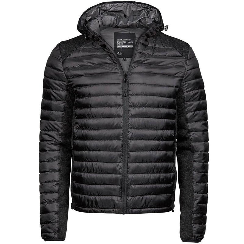 Tee Jays 9610 Crossover Hooded Padded Outdoor Jacket - Apparel & Accessories > Clothing > Outerwear > Coats & Jackets JACKETS & COATS