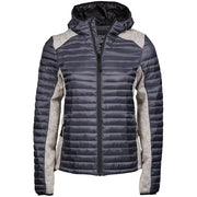 Tee Jays 9611 Ladies Crossover Hooded Padded Outdoor Jacket - Apparel & Accessories > Clothing > Outerwear > Coats & Jackets WOMENS JACKETS