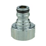 Tap Connector Snap On Male - 3/4" BSPF Metal Chrome - Home & Garden > Lawn & Garden > Watering & Irrigation > Garden Hose Fittings & Valves > Garden Hose Fittings Garden watering