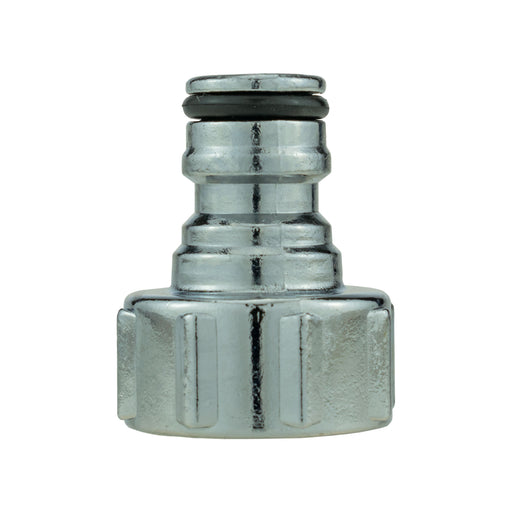 Tap Connector Snap On Male - 3/4" BSPF Metal Chrome - Home & Garden > Lawn & Garden > Watering & Irrigation > Garden Hose Fittings & Valves > Garden Hose Fittings Garden watering