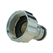 Tap Connector Snap On Male - 3/4" BSPF Metal Chrome - Home & Garden > Lawn & Garden > Watering & Irrigation > Garden Hose Fittings & Valves > Garden Hose Fittings Garden watering