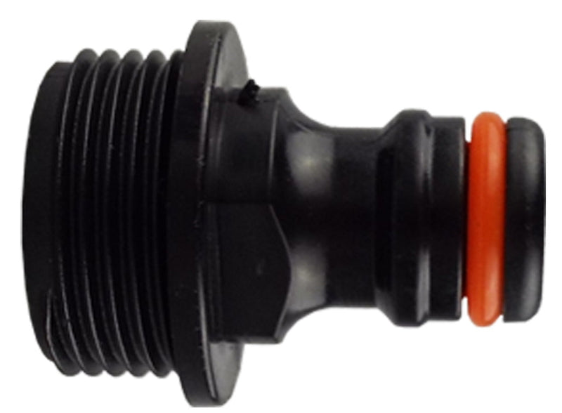 IBC 2” S60X6 Cap with Elbow Fitting, Large Plastic Valve and Male Quick Connector - Home & Garden > Lawn & Garden