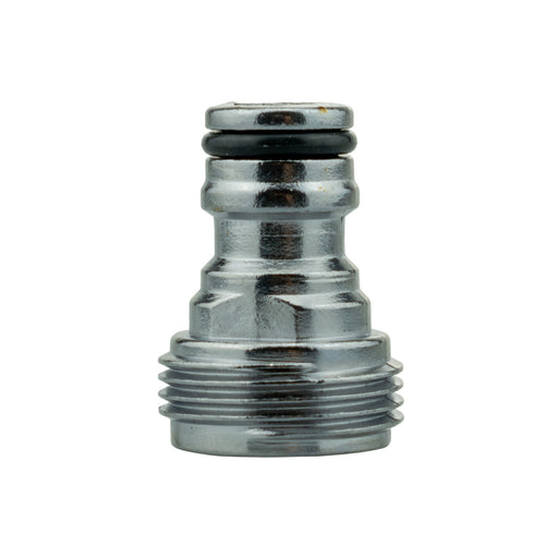 Tap Connector Snap On Male - 3/4" BSPM Brass Nickle Plated - Home & Garden > Lawn & Garden > Watering & Irrigation > Garden Hose Fittings & Valves > Garden Hose Fittings Garden watering
