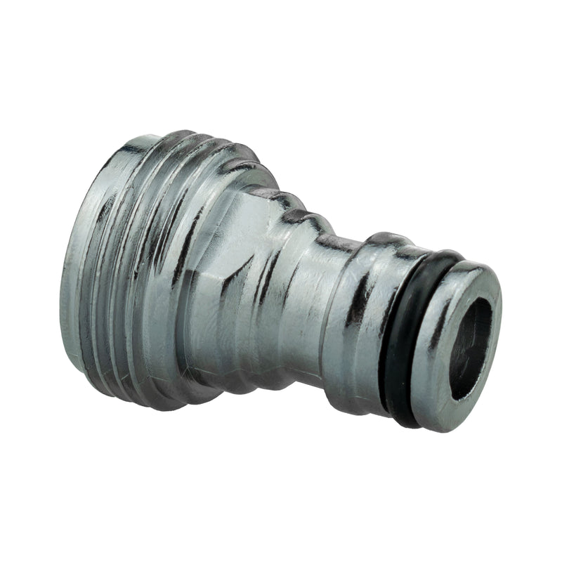 Tap Connector Snap On Male - 3/4" BSPM Brass Nickle Plated - Home & Garden > Lawn & Garden > Watering & Irrigation > Garden Hose Fittings & Valves > Garden Hose Fittings Garden watering