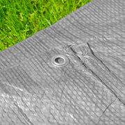 Grey S-Grade Tarpaulin 2m x 3m - Hardware > Hardware Accessories > Tarps Tarpaulins