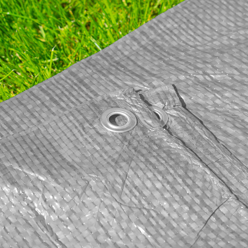 Gray S-Grade Tarpaulin 2m x 4m - Hardware > Hardware Accessories > Tarps Tarpaulins