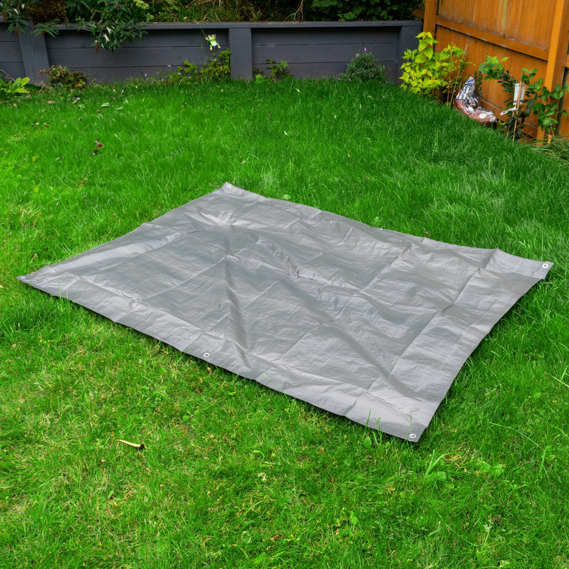 Gray S-Grade Tarpaulin 3m x 4m - Hardware > Hardware Accessories > Tarps Tarpaulins
