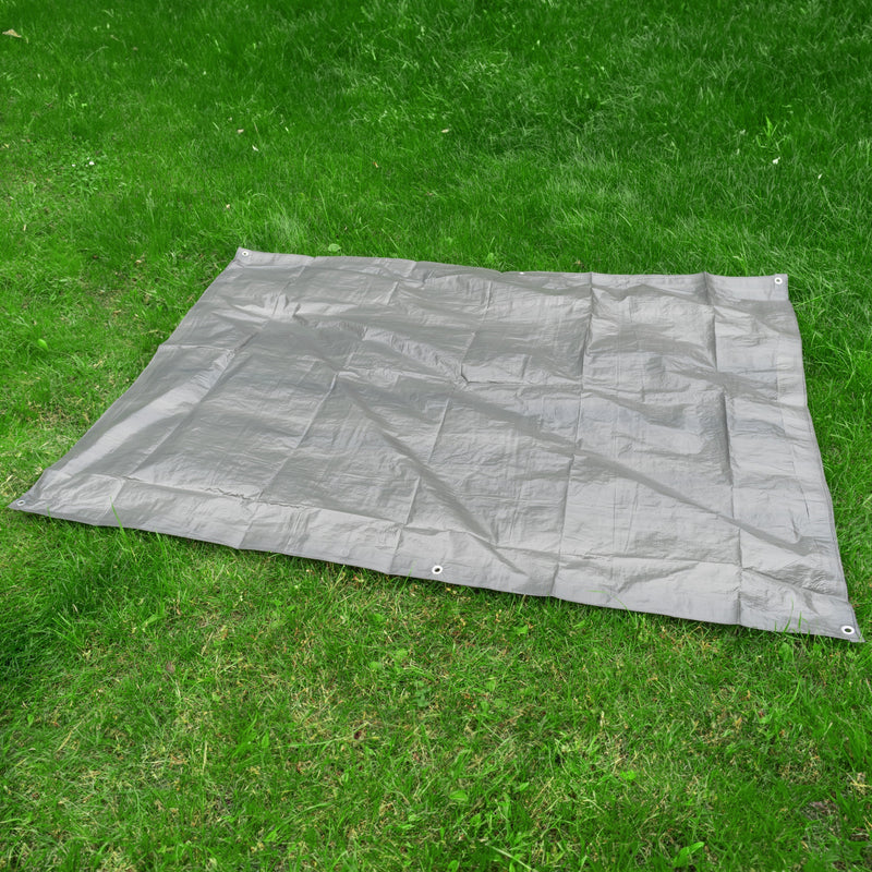 Gray S-Grade Tarpaulin 4m x 5m - Hardware > Hardware Accessories > Tarps Tarpaulins