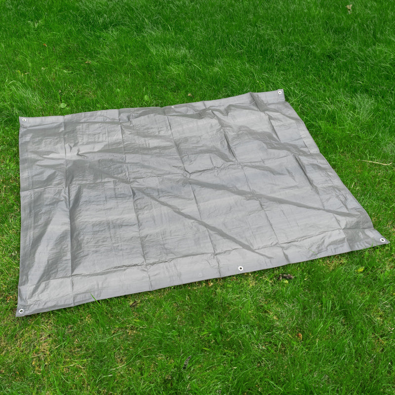 Gray S-Grade Tarpaulin 2m x 4m - Hardware > Hardware Accessories > Tarps Tarpaulins