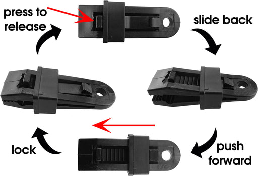 Clips for Tarpaulin Slide Type - Hardware > Hardware Accessories > Tarps Tarpaulins