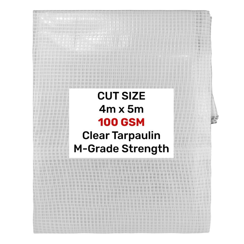 Clear M-Grade Tarpaulin 4m x 5m - Hardware > Hardware Accessories > Tarps Tarpaulins